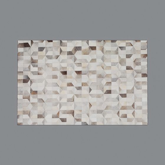 Geometric Patchwork Carpet 3D model