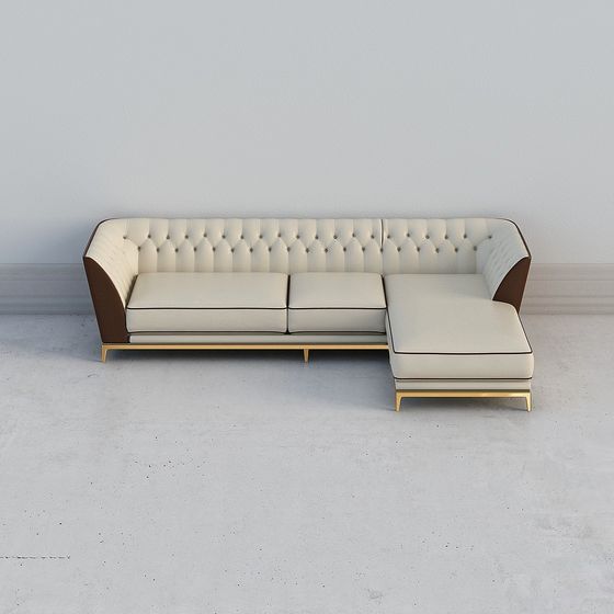 Urban Elegance Corner Sofa 3D model