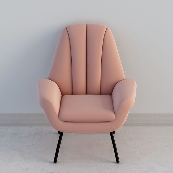 Elegant Low-Poly 3D Chair Model
