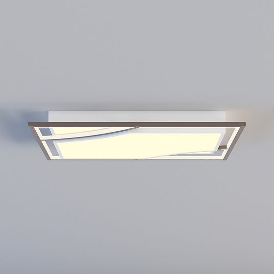Modern Low-Poly Ceiling Light 3D model