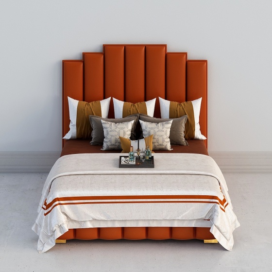 Modern Twin Beds,Twin Beds,Earth color