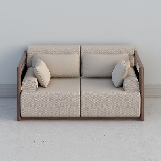 Modern Low-Poly Sofa 3D model