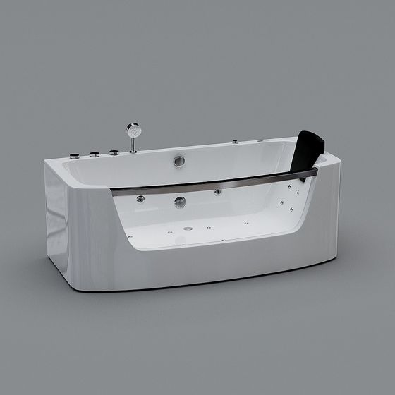 Elegant Modern Bathtub 3D model
