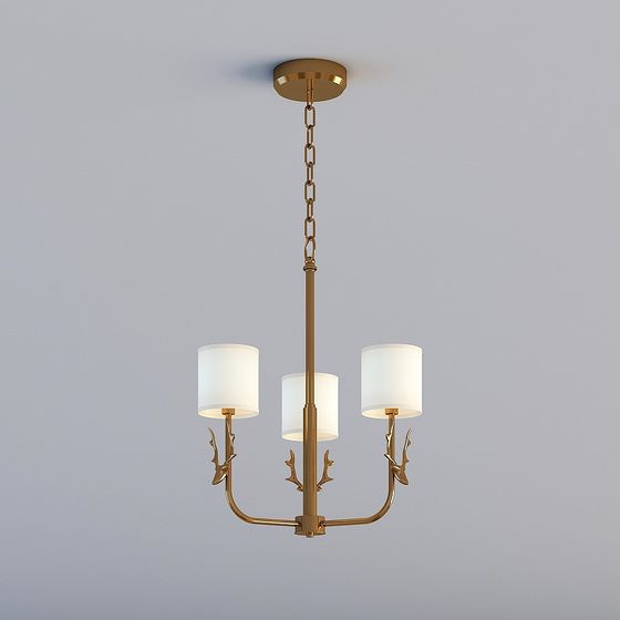 Stylish Chandelier 3D model for Contemporary Spaces