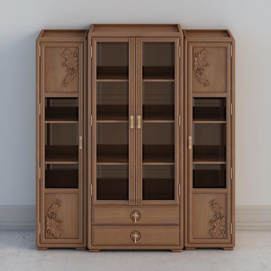 Vintage Bookshelf 3D model