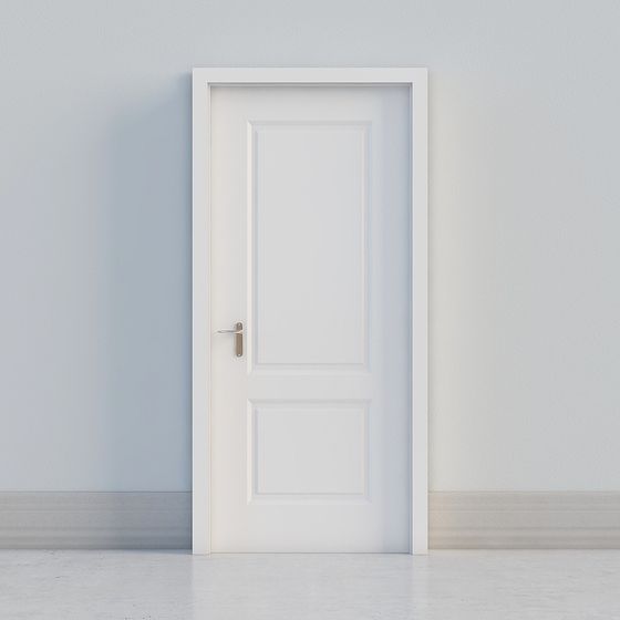 Pure Door 3D model - Minimalist Design