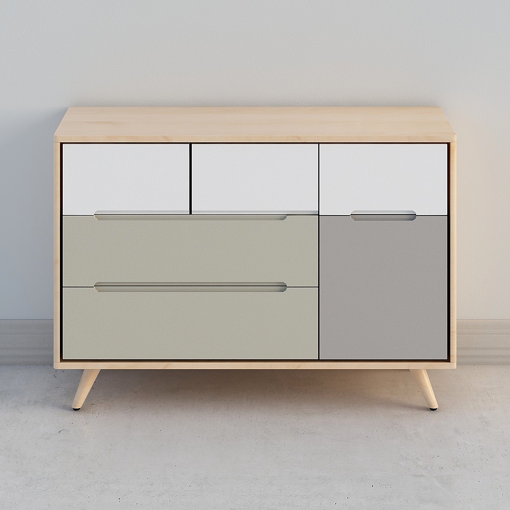 Milan fighting cabinet (5 draws 1 door)