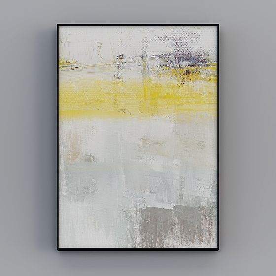 Abstract Painting 3D Model for Creative Design