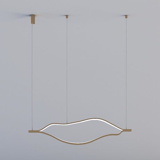 Flowing Light Pendant Lamp 3D model