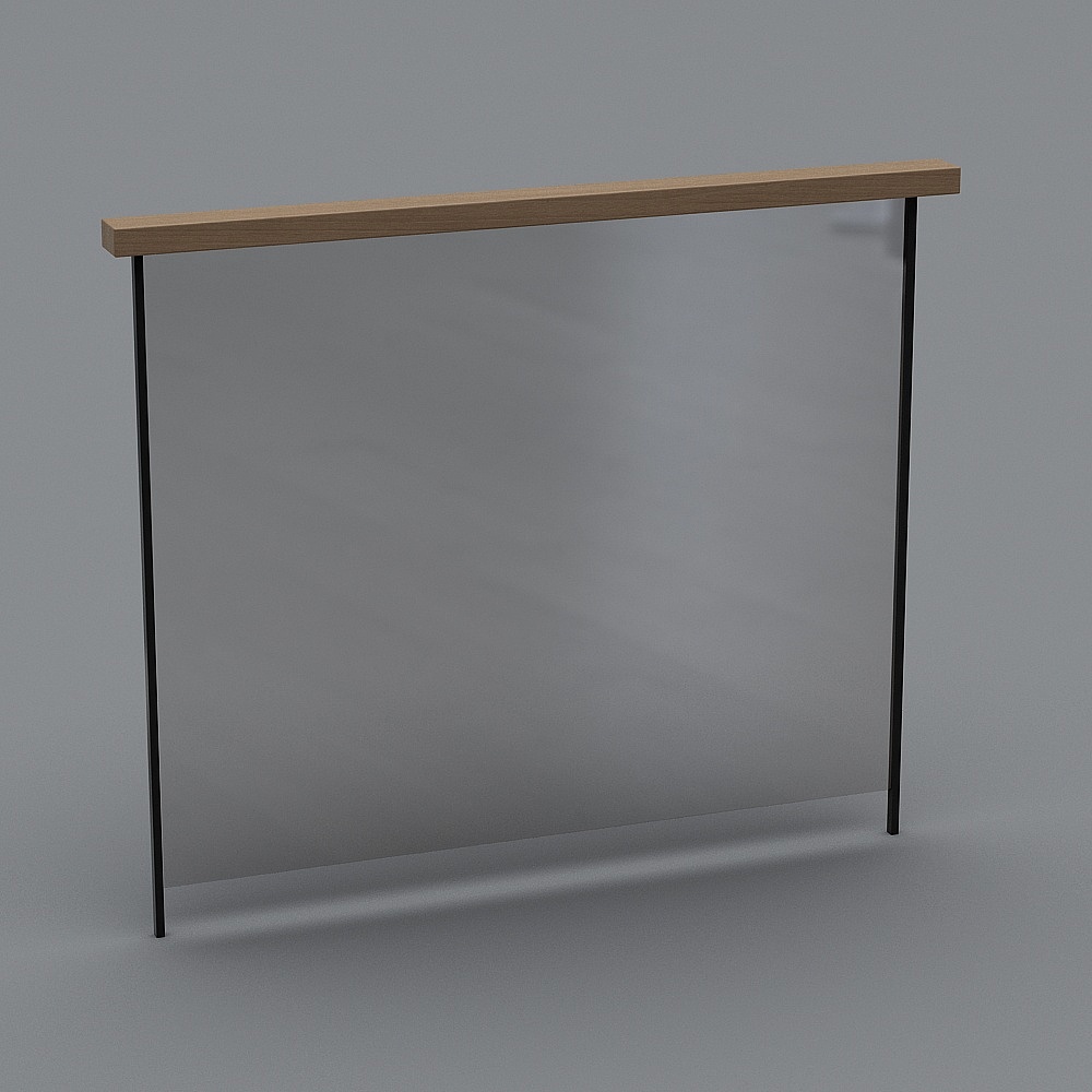 The first floor stair railing