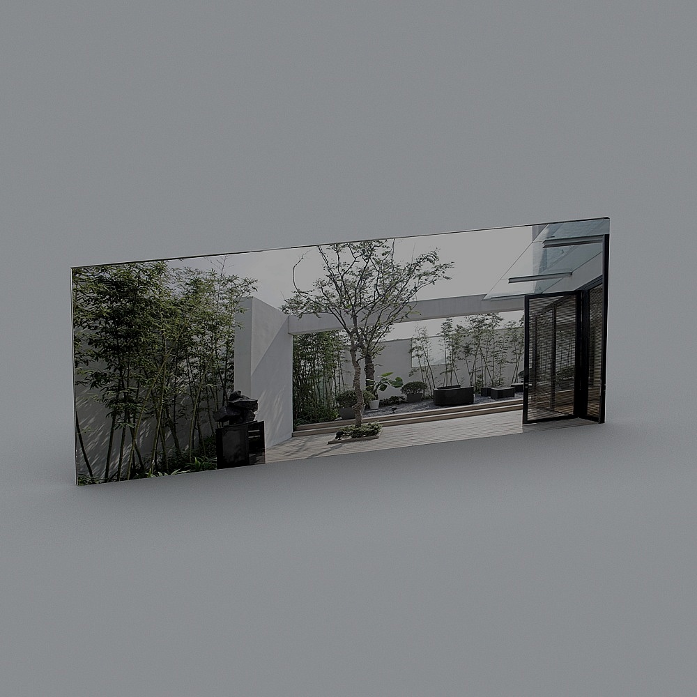 Minimalist Urban Oasis 3D model