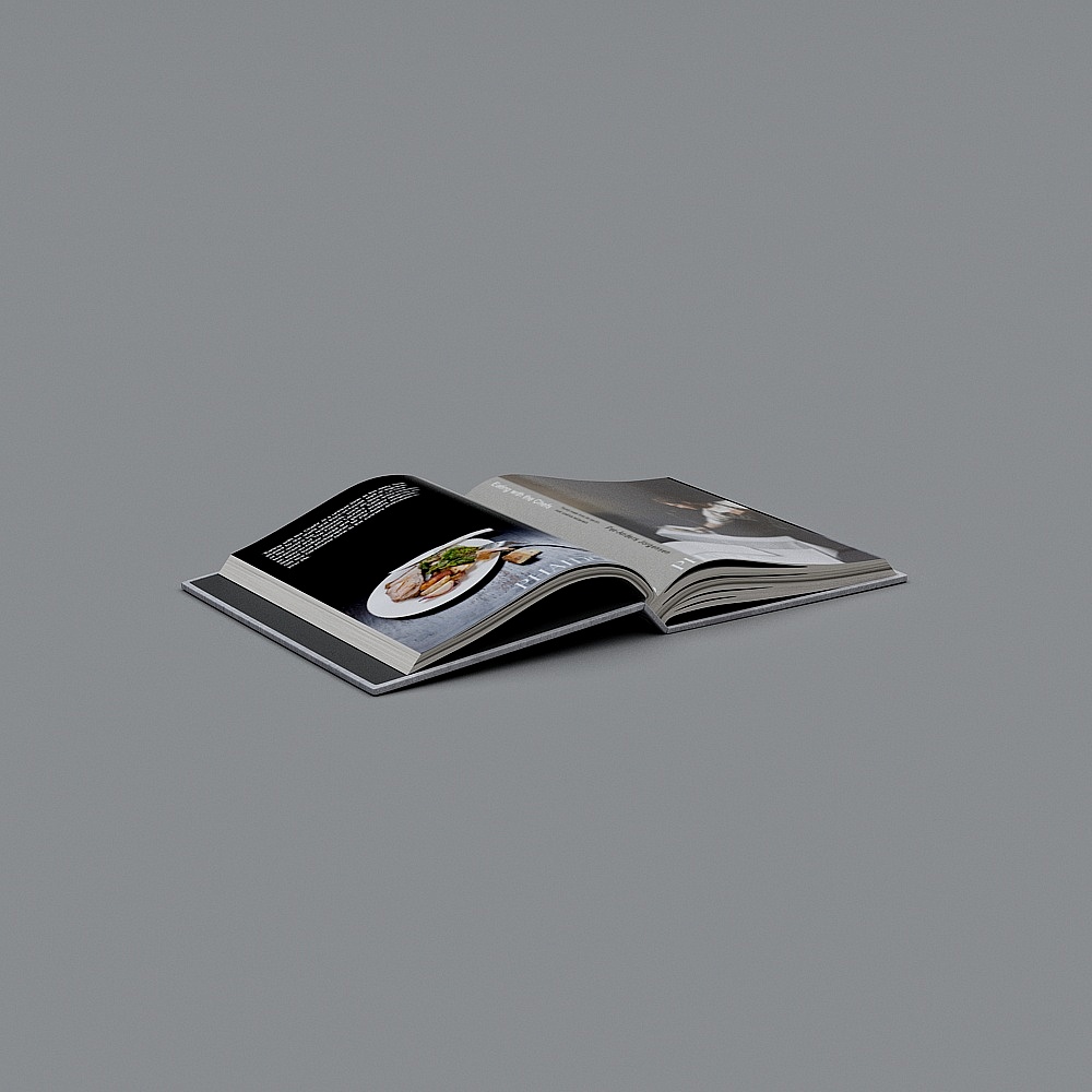 Open Cookbook 3D model