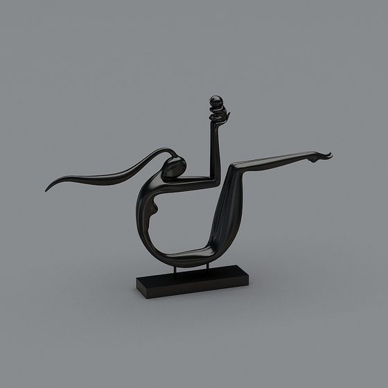 Dancer 3D Model for Elegant Spaces
