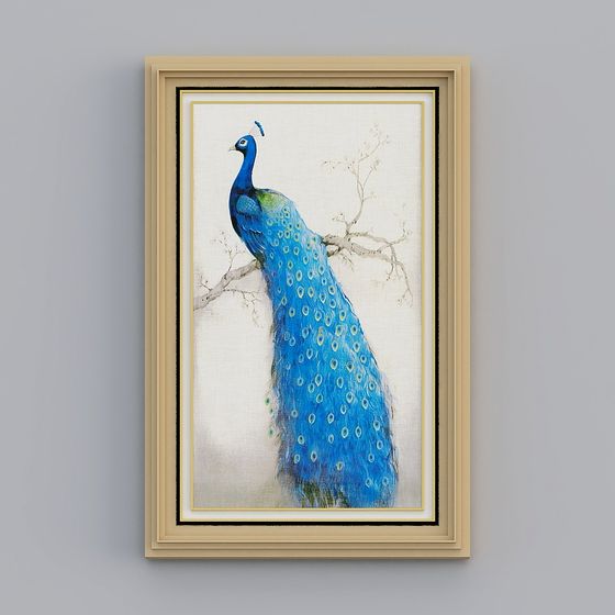 Stunning Peacock 3D Model for Creative Projects