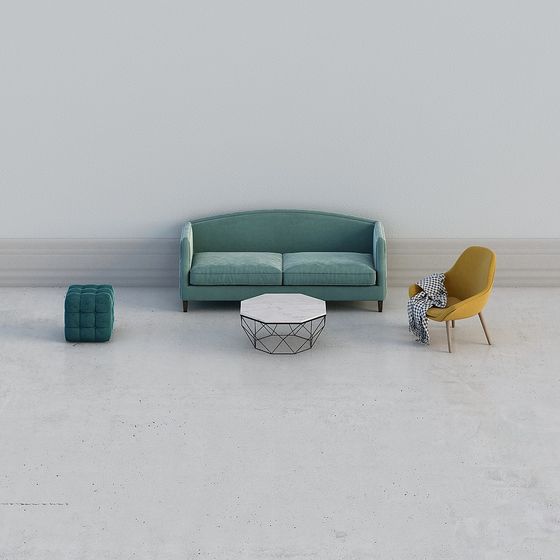 Urban Living Room 3D model