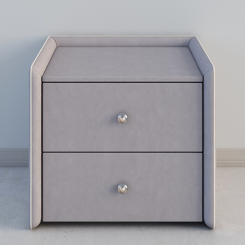 Modern Minimalist Nightstand 3D model