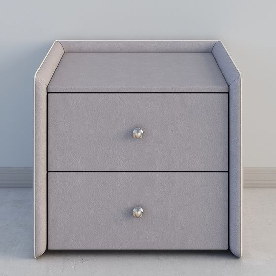 Modern Minimalist Nightstand 3D model