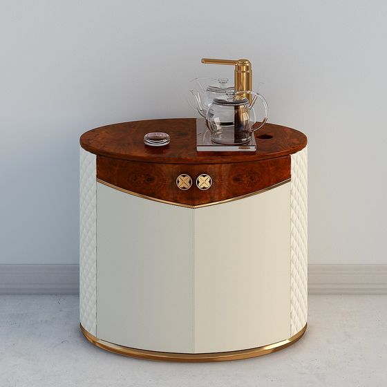 Sophisticated Round Coffee Table 3D model for Modern Spaces