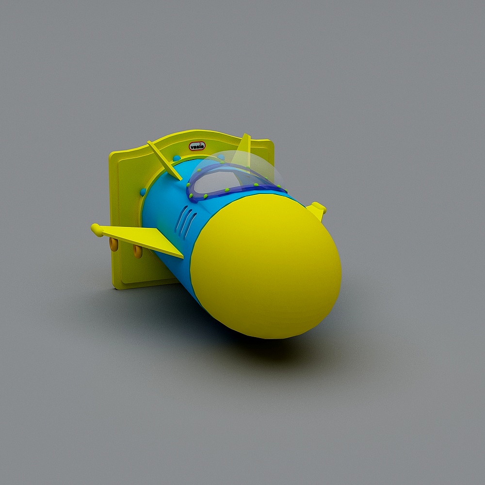Whimsical Submarine 3D model for Creative Exploration