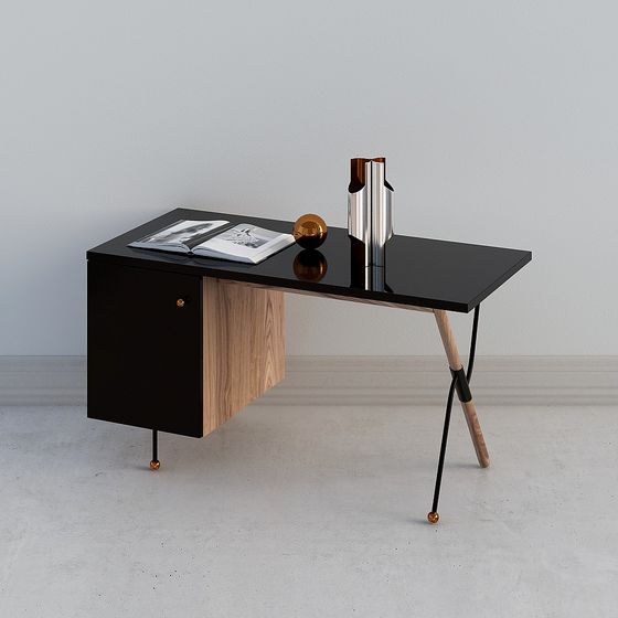 Stylish Urban Corner Workstation 3D model