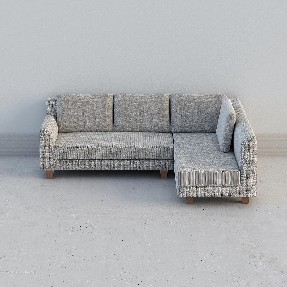 Modern Low-Polygon Sofa 3D model