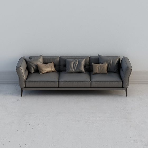 Modern Low-Polygon Sofa 3D model