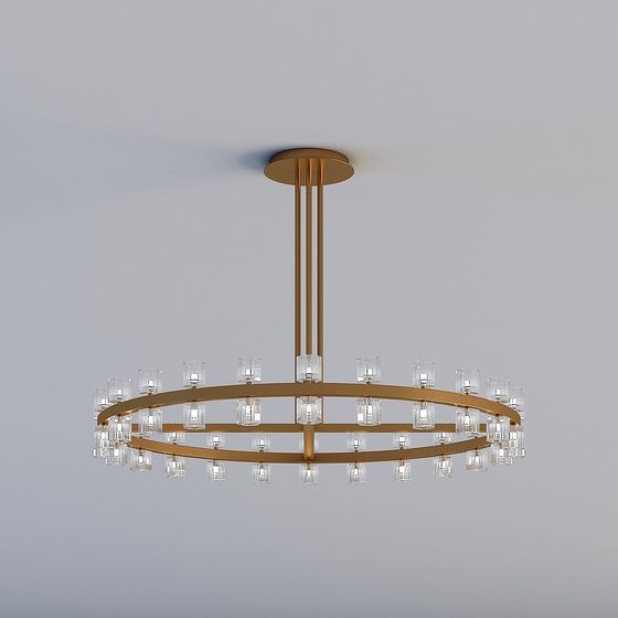 Chandelier Elegance 3D model for Modern Interiors