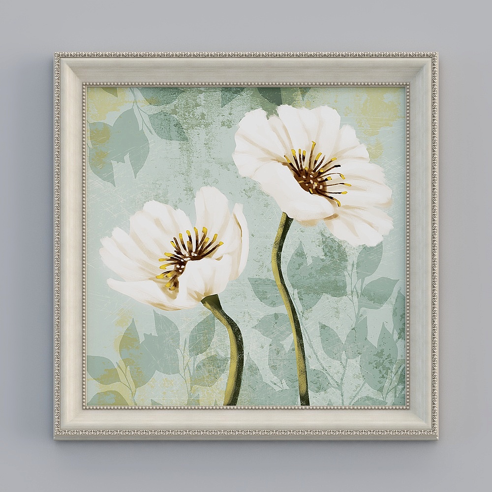 European-style flower garden decoration painting American bedside room hanging painting Jane European bedroom warm romantic murals