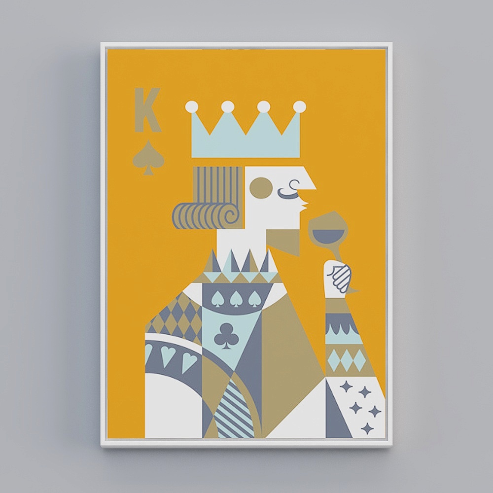 Unique Low-Poly 'Poker King' 3D model