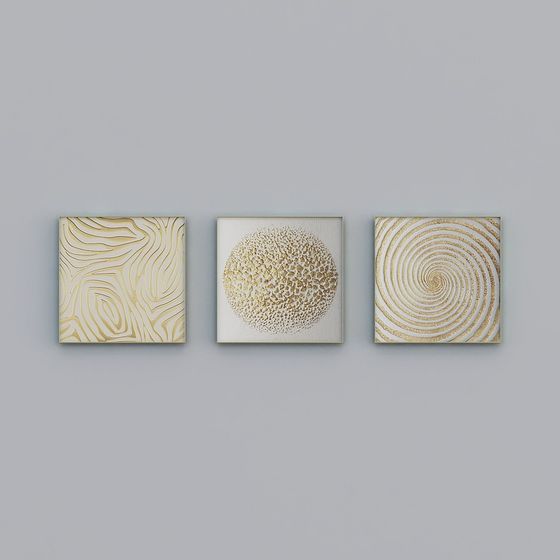 繪畫聯盟 - 現代輕奢品級 - 拼貼 - 裝飾畫 - QS007