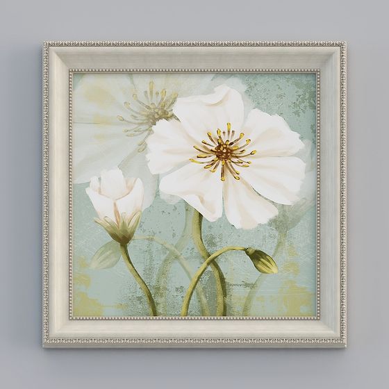 Elegant Low-Poly Flower 3D Model