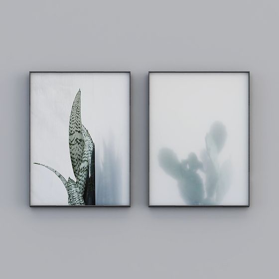 Plant Art Frame 3D Model