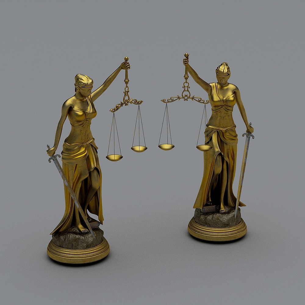 3D Model of the Goddess of Justice