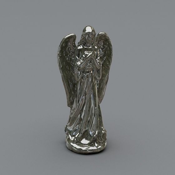 Glowing Guardian Angel 3D Model