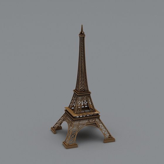 Low Poly Eiffel Tower 3D model