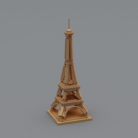 Classic Eiffel Tower 3D model