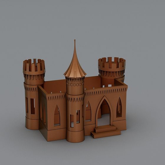 Medieval Fantasy Castle 3D model