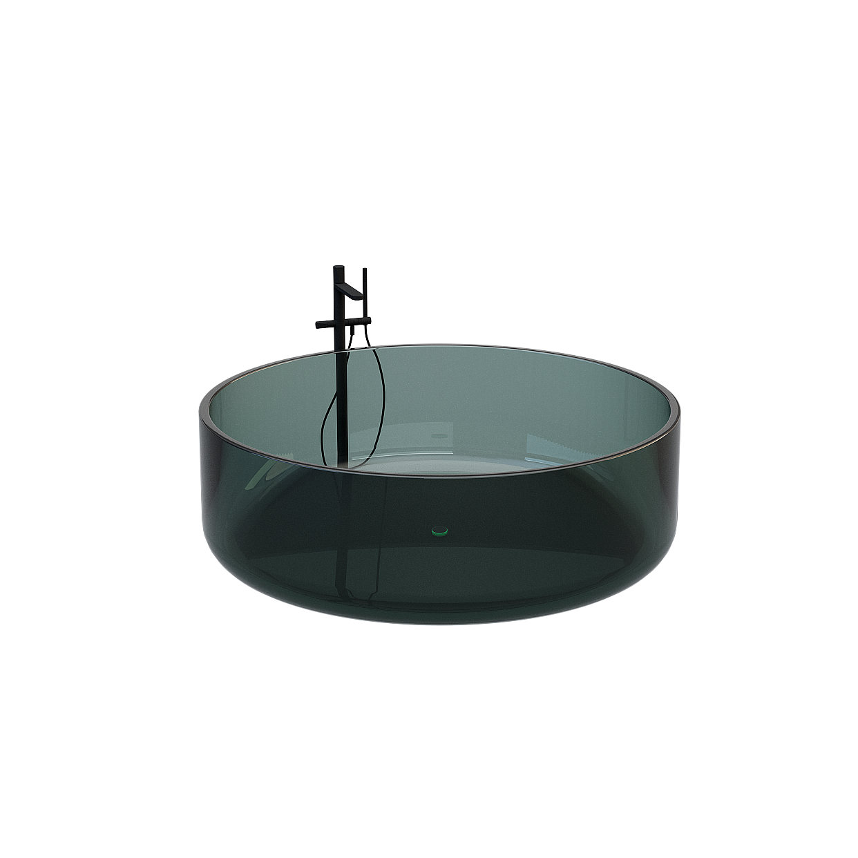 Urban Mirror 3D Model – Emerald Glass Sink Design
