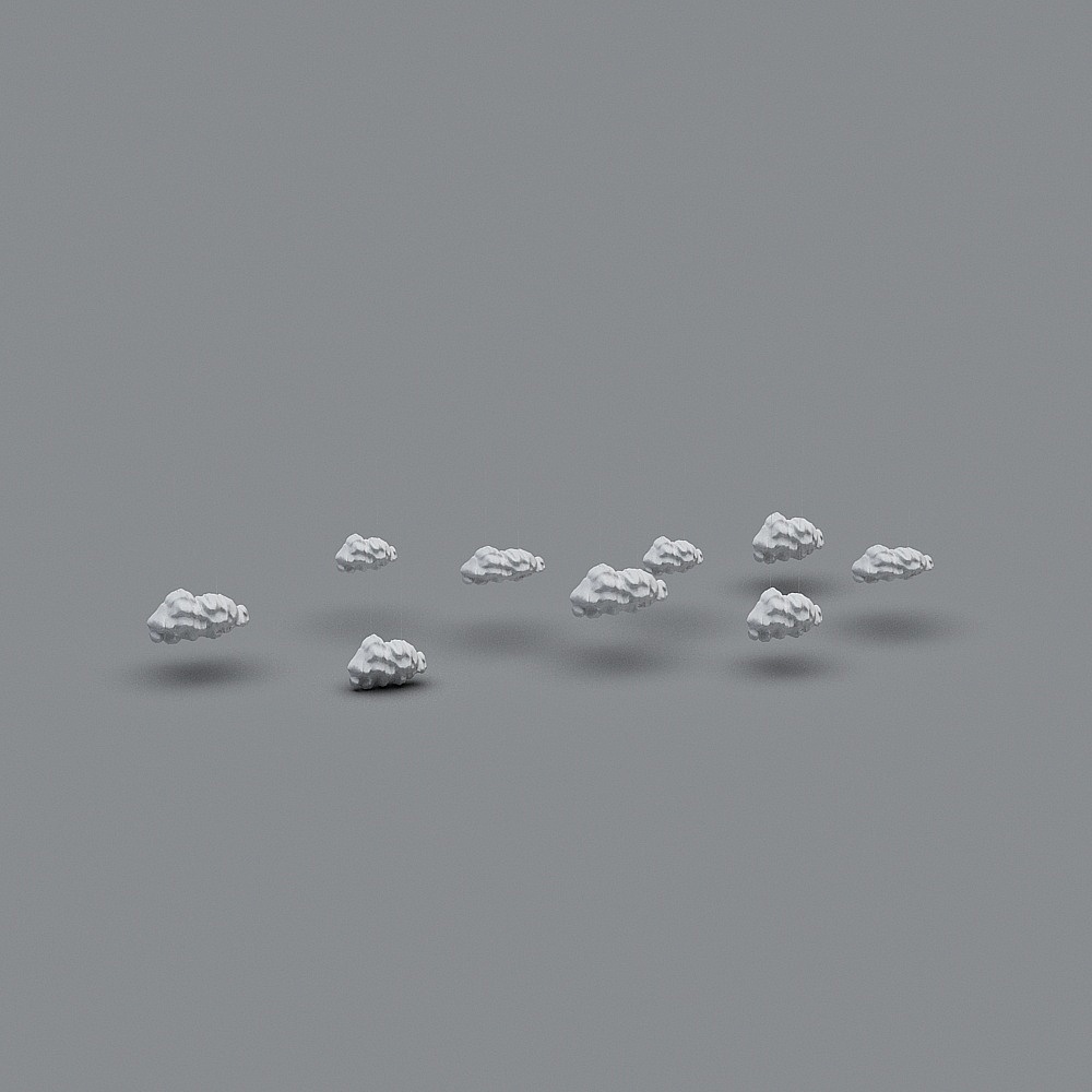 Floating Clouds 3D model