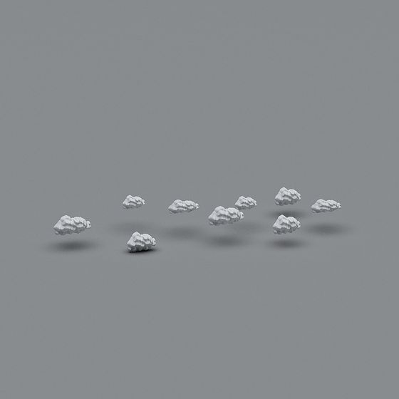 Floating Clouds 3D model