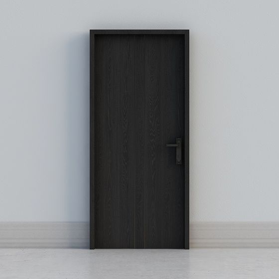 Low-Polygon Modern Door 3D model