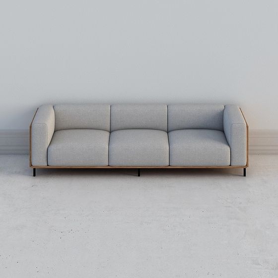 Modern Low-Polygon Sofa 3D model