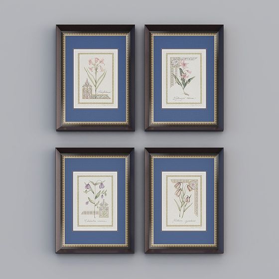 Feine dekorative Malereien