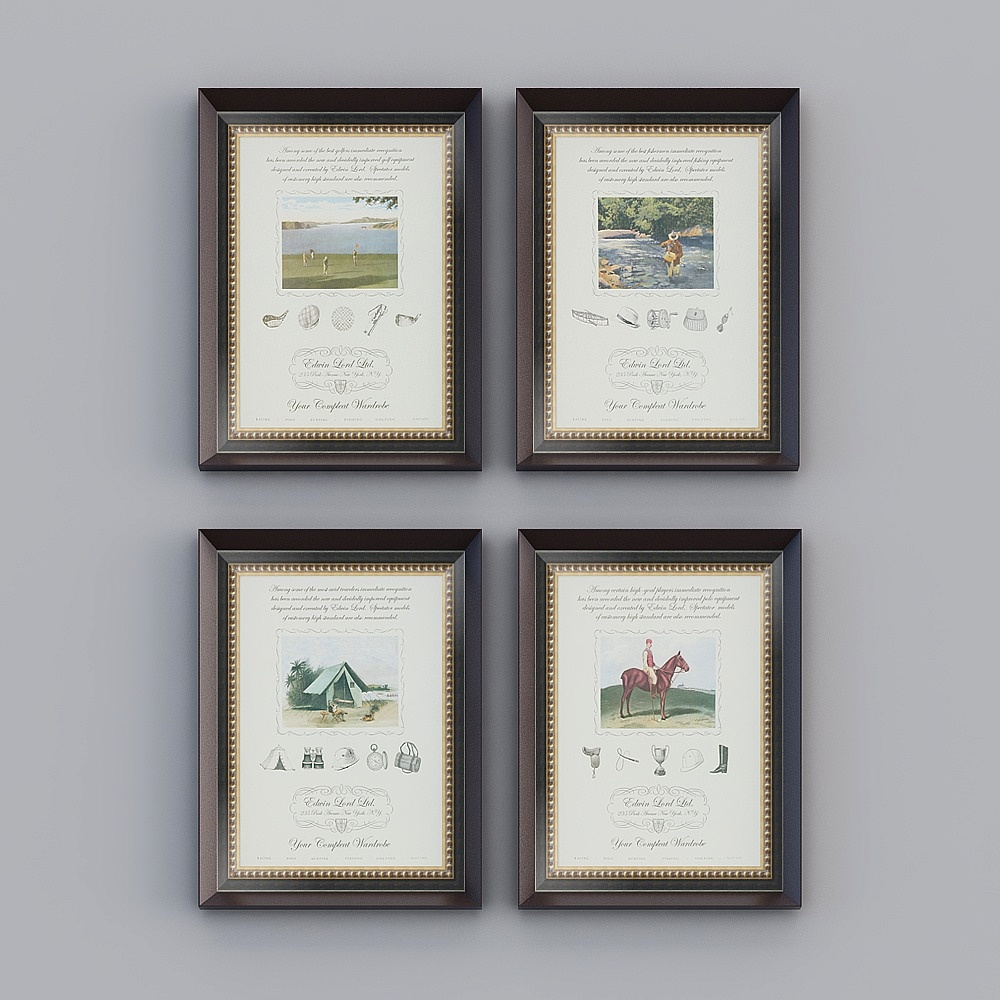 Feine dekorative Malereien