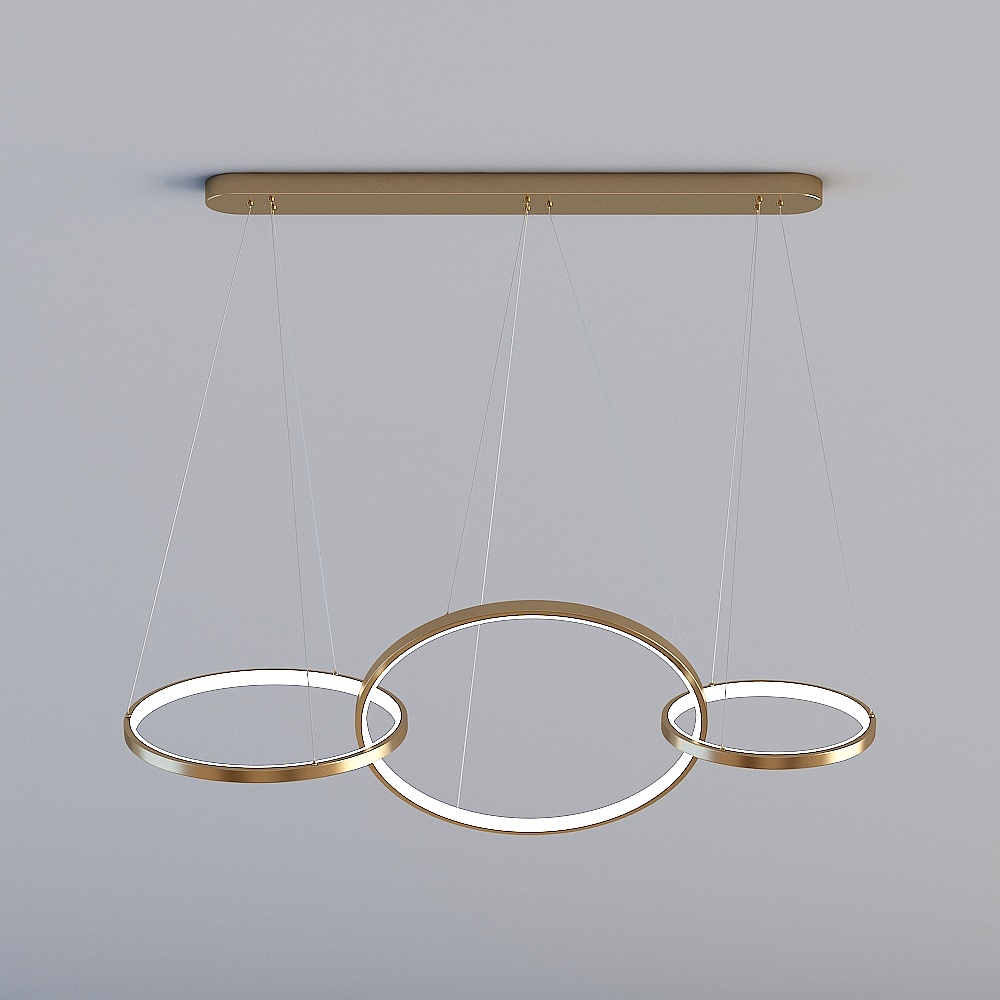 3D lights are all MY-Nordic modern lightweight minimalist geometric roundabout chandelier-S-0244-3 laps