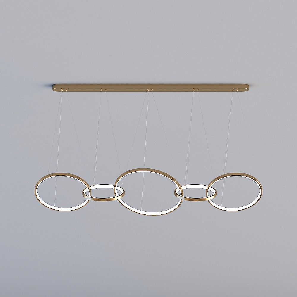 3D lights are all MY-Nordic modern lightweight simple geometric roundabout chandelier-S-0244-5 laps