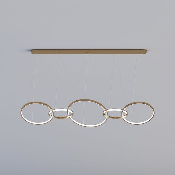 Elegant Pendant Light 3D model for Modern Interiors