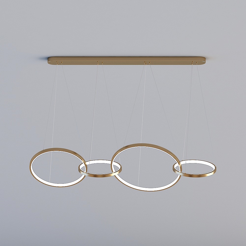 3D lights are all MY-Nordic modern lightweight minimalist geometric roundabout chandelier-S-0244-4 laps