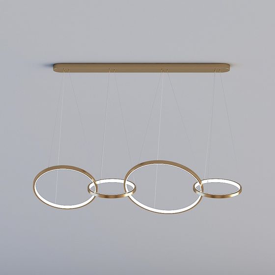 Modern Artistic Chandelier 3D model