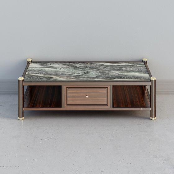 Minimalist Luxury Coffee Table 3D model